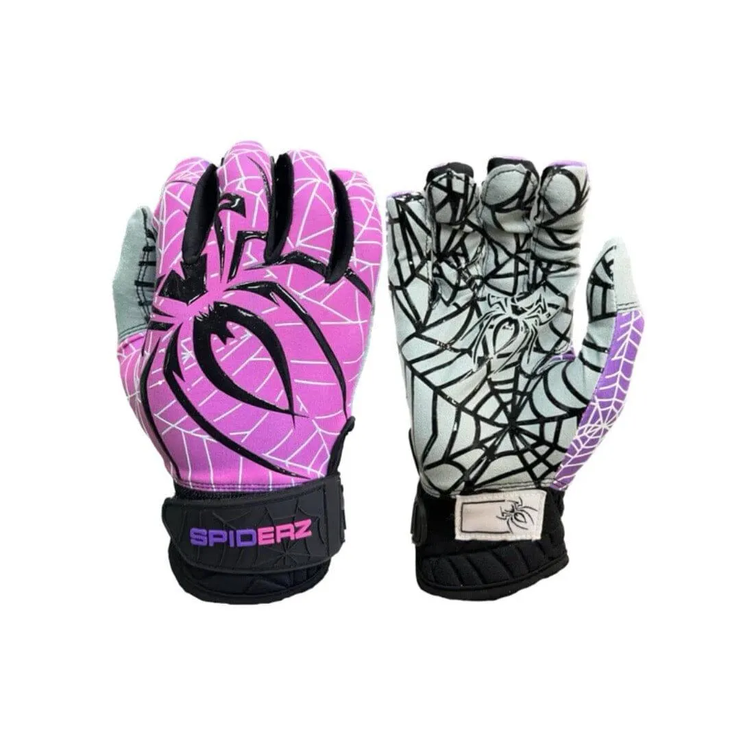 2024 Spiderz LITE Batting Gloves: Thermal Purple / Pink / Black