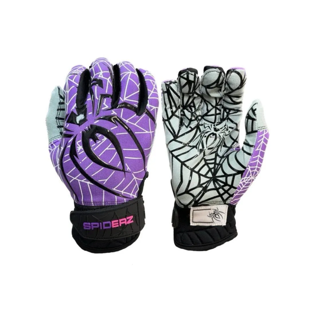 2024 Spiderz LITE Batting Gloves: Thermal Purple / Pink / Black