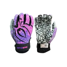 2024 Spiderz LITE Batting Gloves: Thermal Purple / Pink / Black