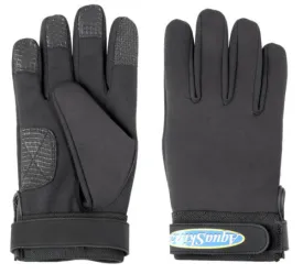 Aquaskinz Black Thunder Fishing Gloves Size SMALL