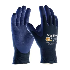 ATG 34-244/XS Ultra Light Weight Seamless Knit Nylon Glove with Nitrile Coated MicroFoam Grip on Palm & Fingers - Micro Dot Palm