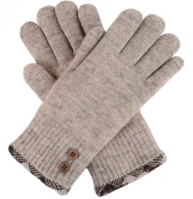 Beige Double Layer Gloves