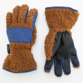 Boy's Camel Sherpa Gloves