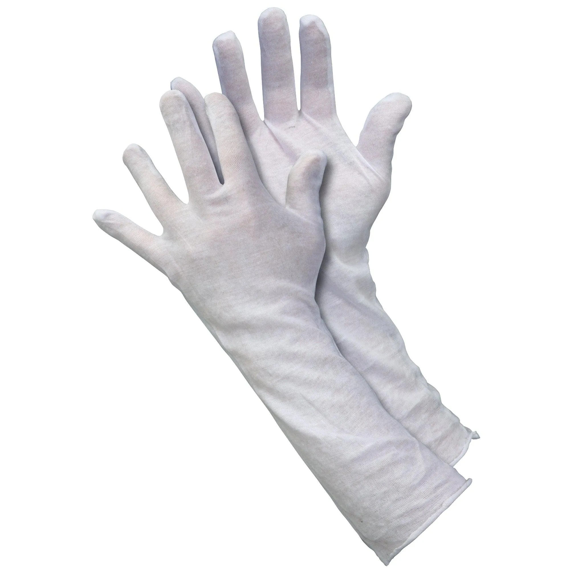 Cotton Inspection Ext. Cuff Gloves 2.5 oz. - Large