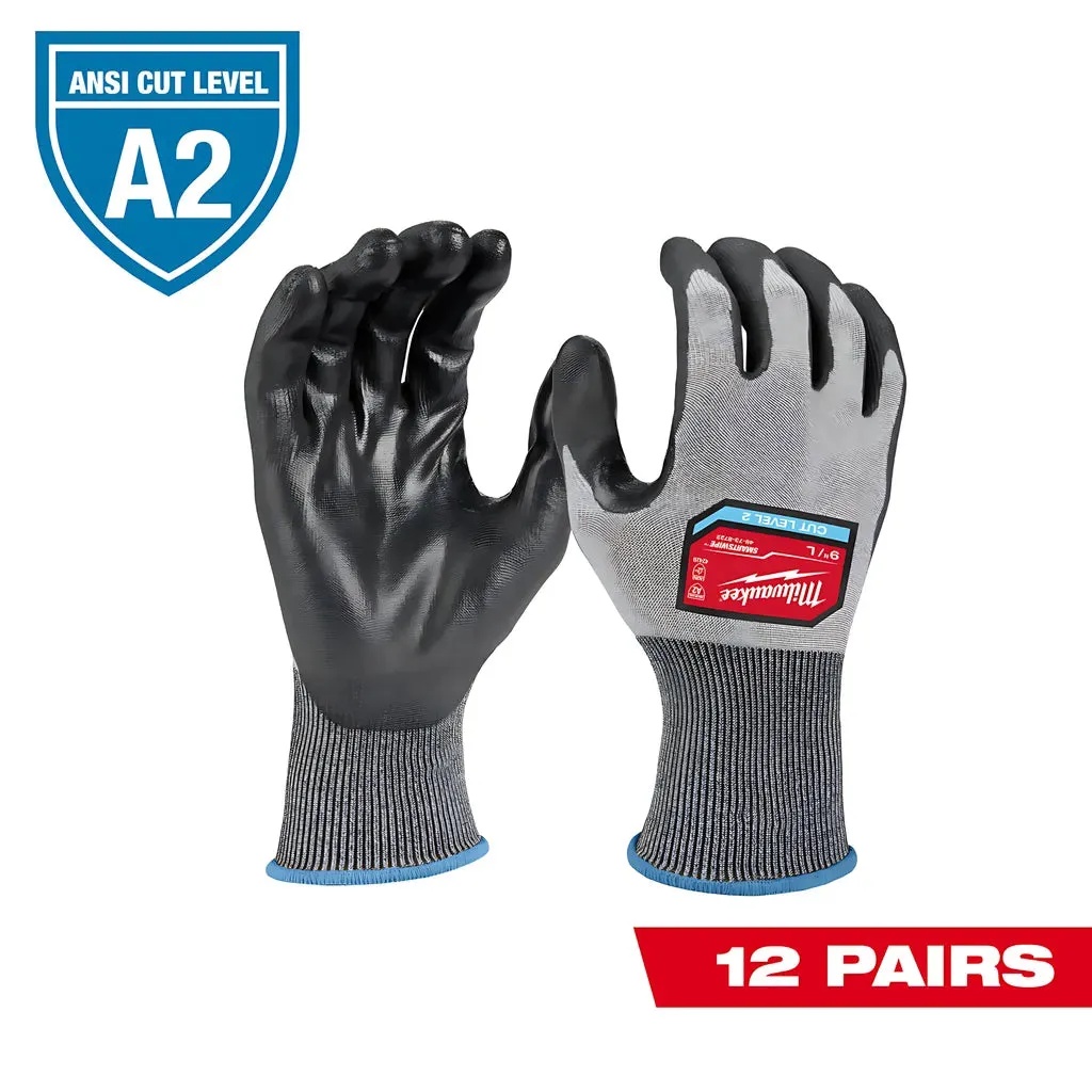 Cut Level 2 High Dexterity Polyurethane Dipped Gloves - M