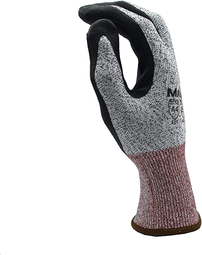 Cut-Resistant Gloves, ANSI Cut Level A4, Foam Nitrile Coat