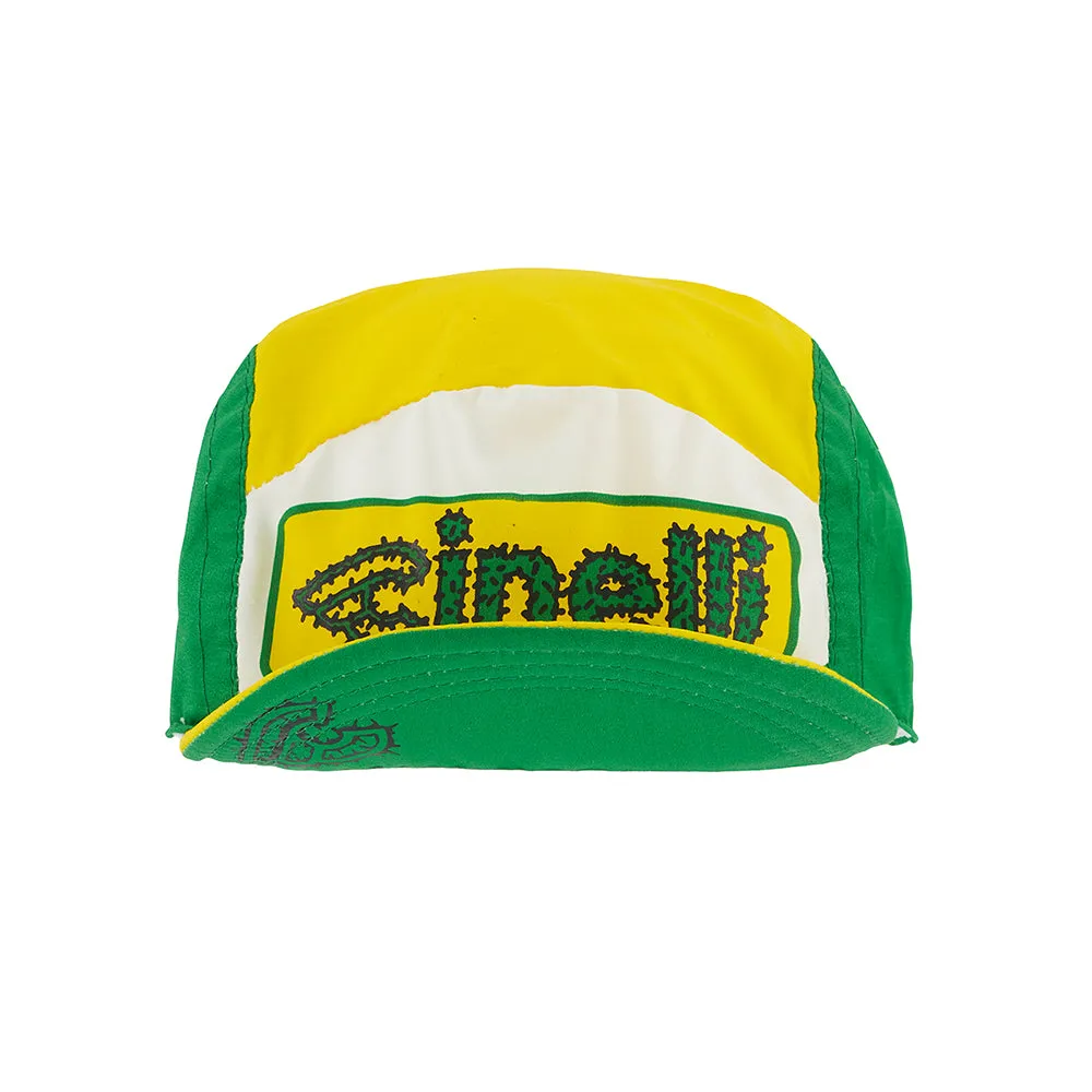 CYCLING CAP EXPLORER CACTUS YELLOW AND WHITE