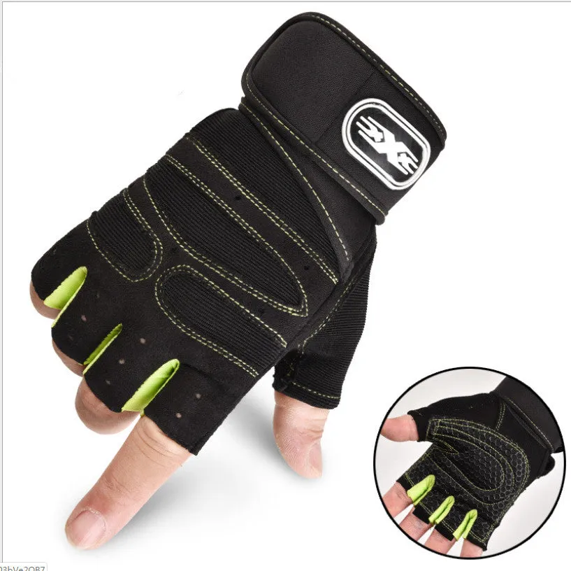 Cycling Gloves Half Finger Breathable Elastic Outdoor Bike Bicycle Riding Fitness Glove Accessories