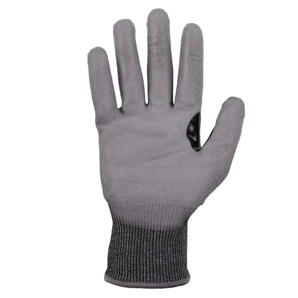 Ergodyne 18072 #7071 1-pair S Gray ANSI A7 PU Coated CR Gloves