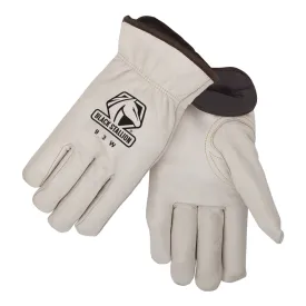 Fleece Insulated Cowhide Winter Drivers Glove