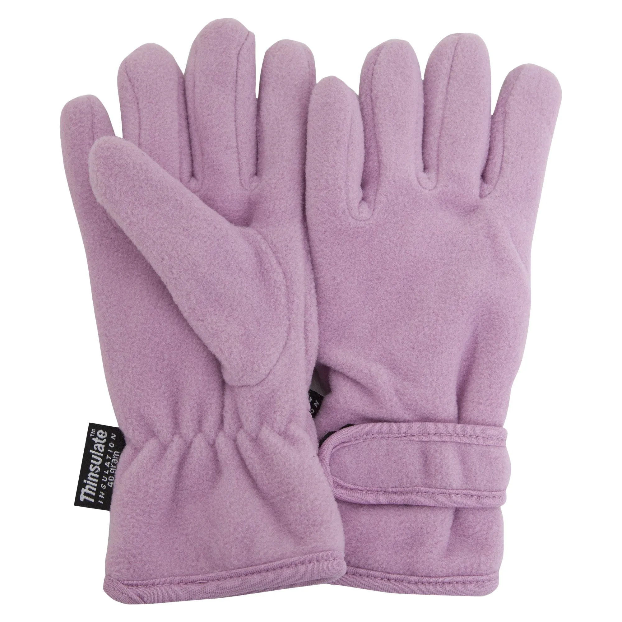 FLOSO Girls Childrens/Kids Plain Thermal Thinsulate Fleece Gloves (3M 40g)