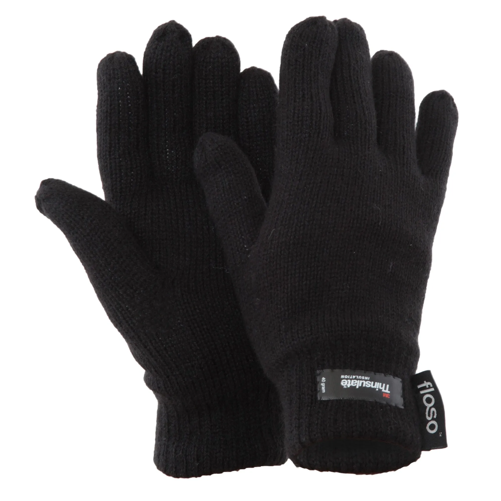 FLOSO Ladies/Womens Thinsulate Thermal Knitted Gloves (3M 40g)