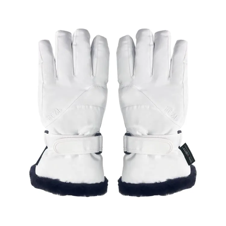 Fuzl Women Fur Snow Glove-WHITE