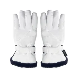 Fuzl Women Fur Snow Glove-WHITE