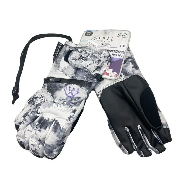 Fuzl Women Snow Glove-WHITE