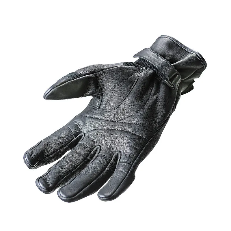 Garibaldi Smoke Winter Vintage Cafe Racer Style Men's Gloves - Black