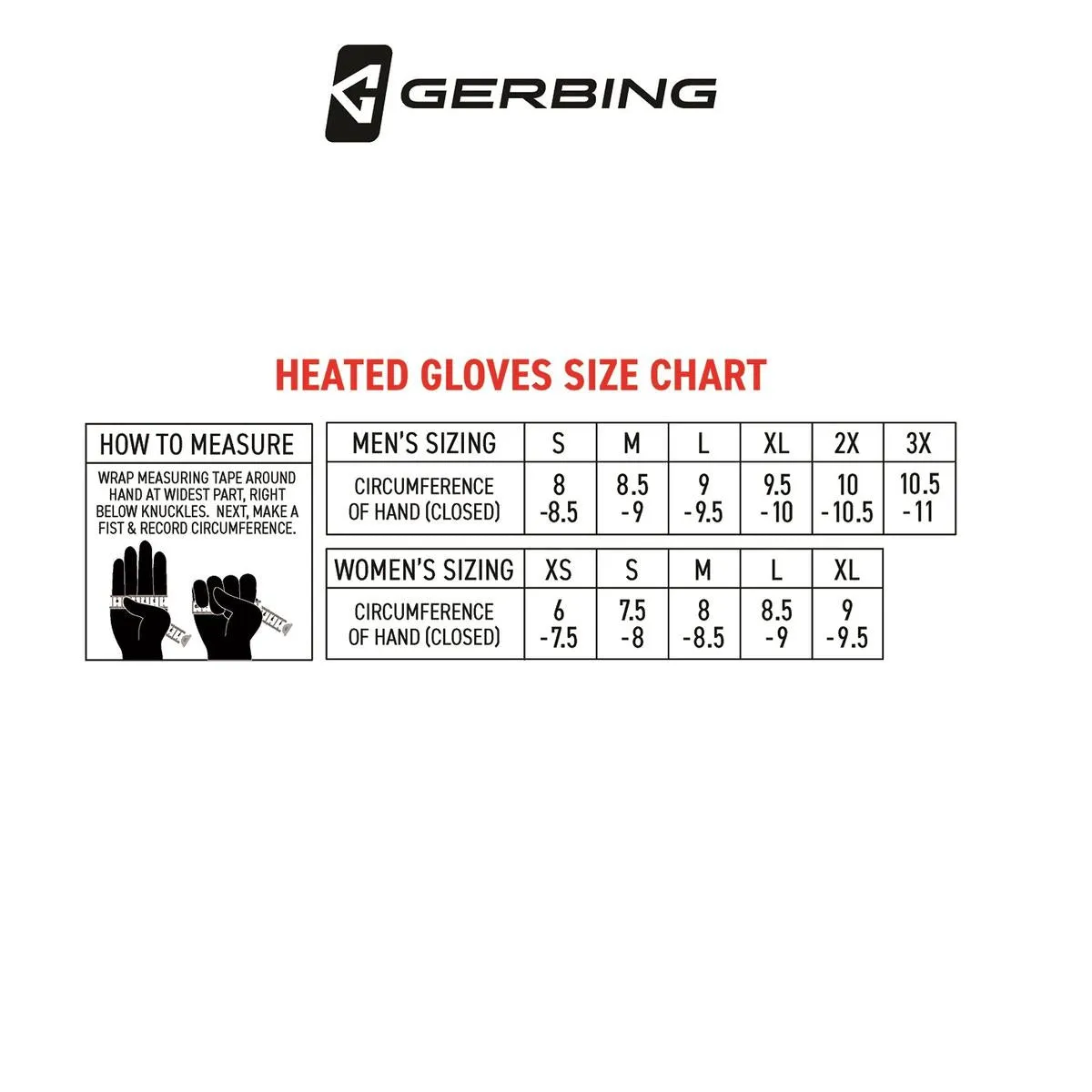 Gerbing GT5 12V Hybrid Heated Motorcycle Gloves