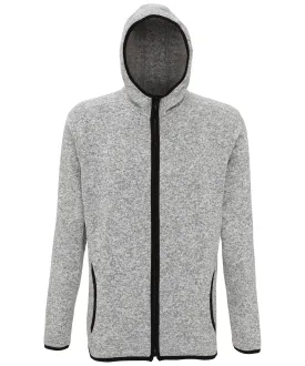 Heather Grey/Black Fleck - TriDri® Melange knit fleece jacket