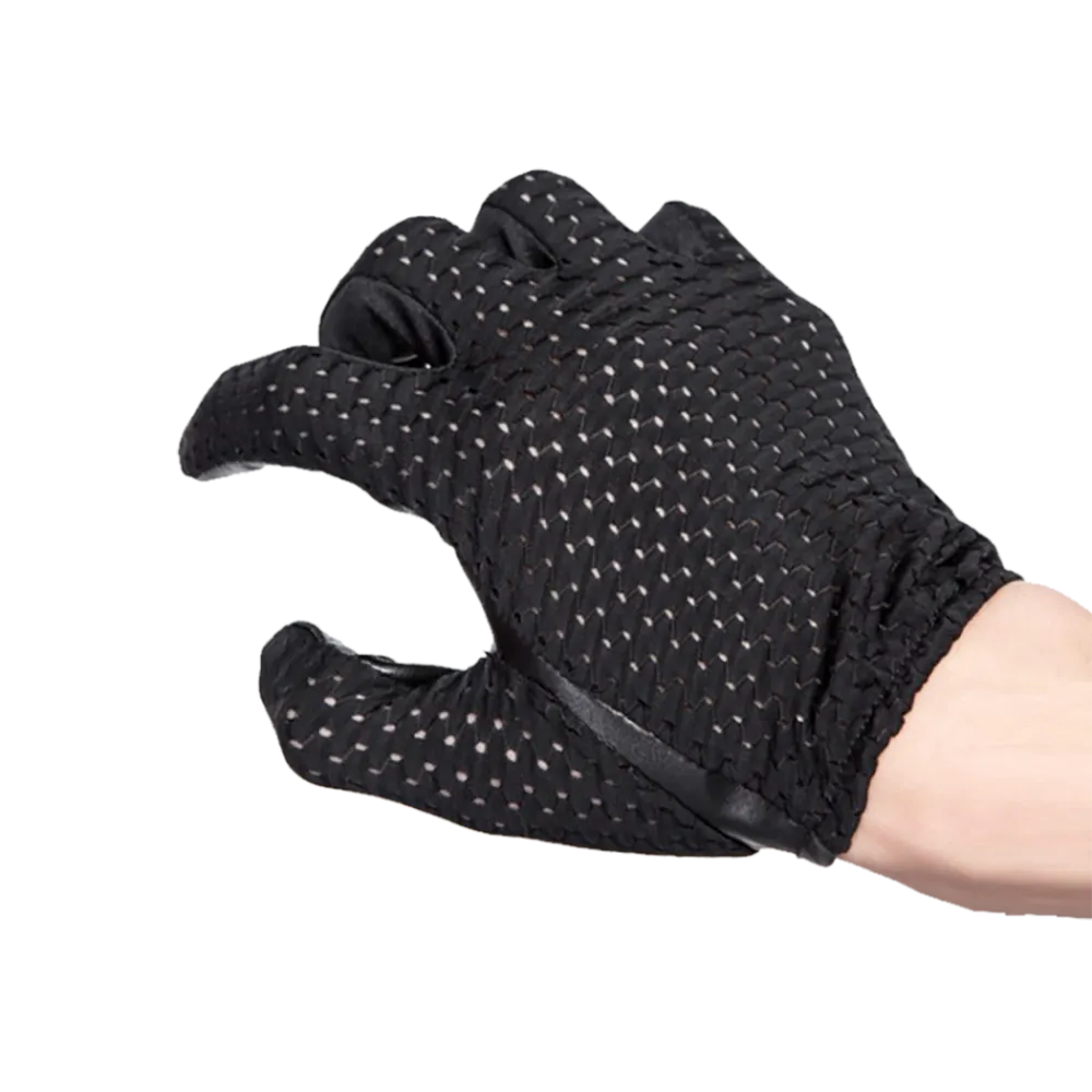 HighShine Men's Driving Car Leather Gloves Lambskin leather Fashion summer Cycling Gloves Bike Gloves