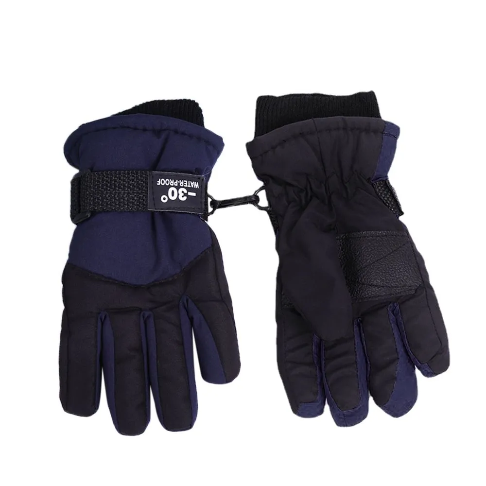 Kids' Winter Ski Gloves Thick Warm Mittens