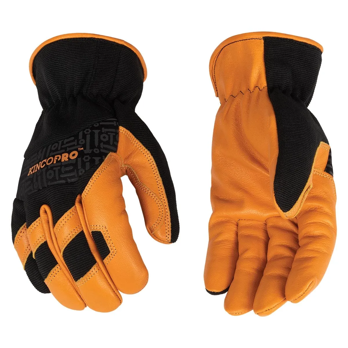 Kinco 104 KincoPro Grain Buffalo Leather & Synthetic Hybrid Gloves