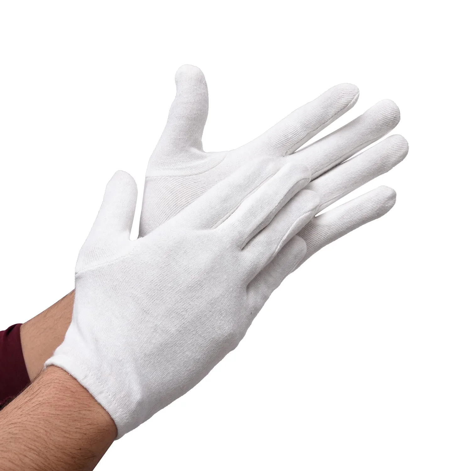 Kuber Industries Gloves | Cotton Summer Gloves | Protection From Sun Burns | Dust | Pollution | Gloves For Women | Gloves For Men | 1 Pair | White