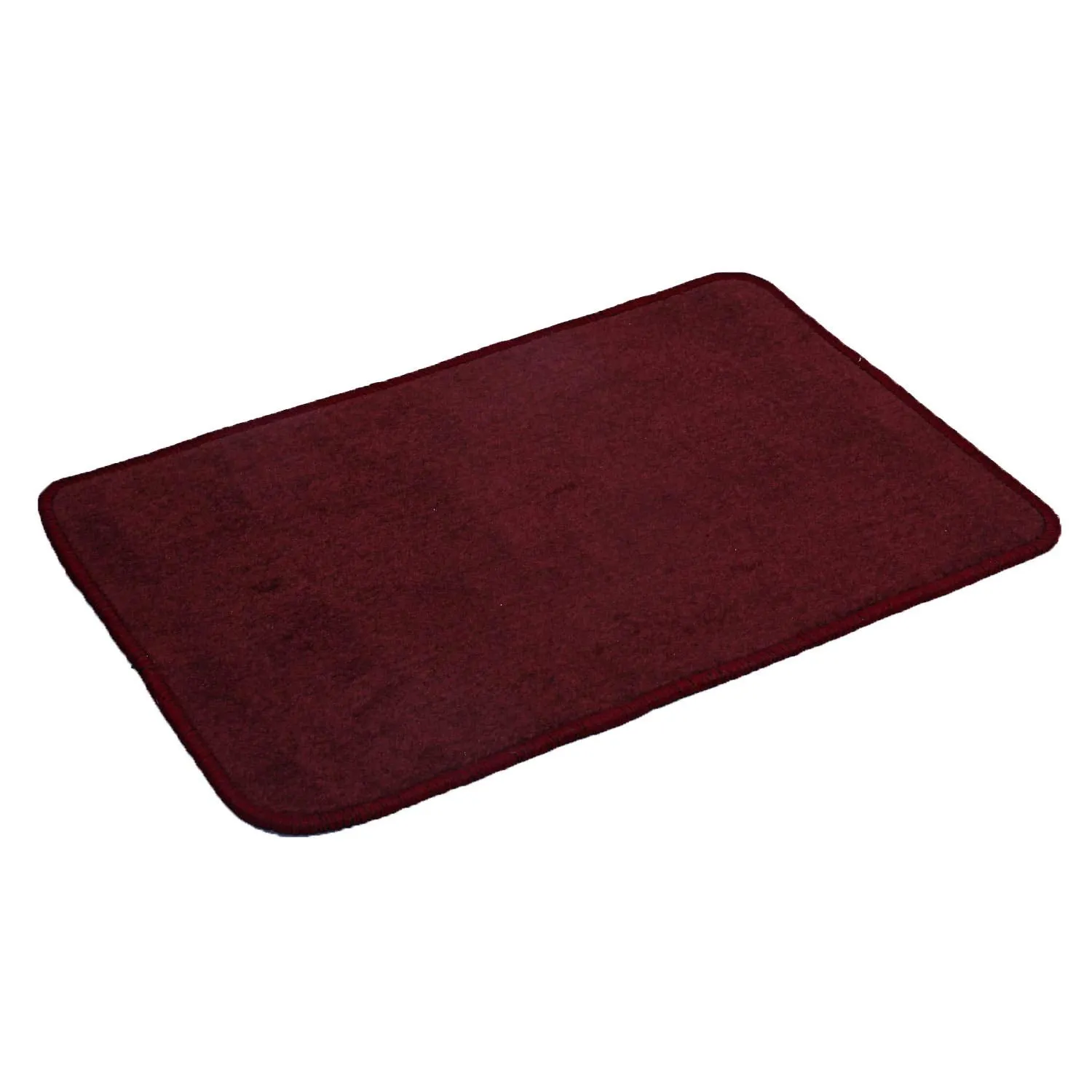 Kuber Industries Microfiber Anti Slip 2 Pieces Bath Mat 22"x14", Maroon - CTKTC021993