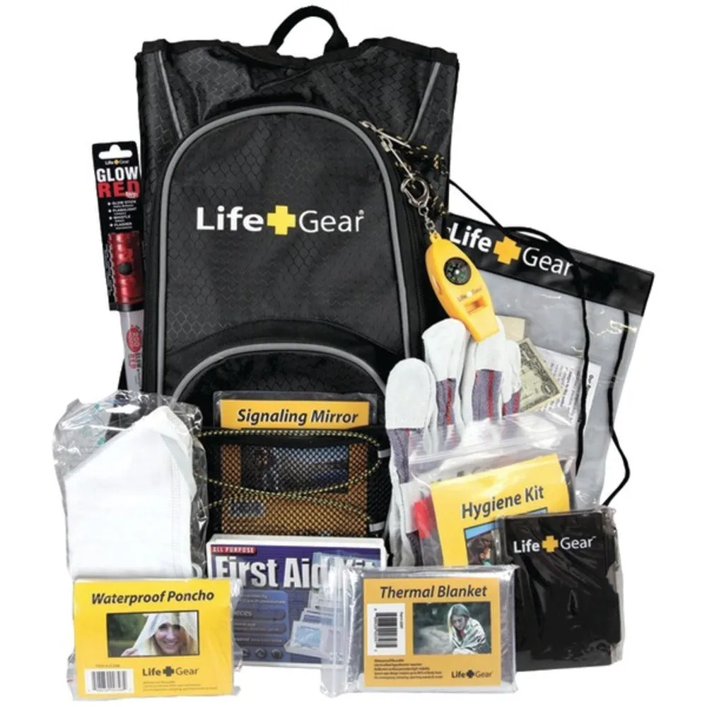 Life Gear LG492 Day Pack Emergency Survival Backpack Kit