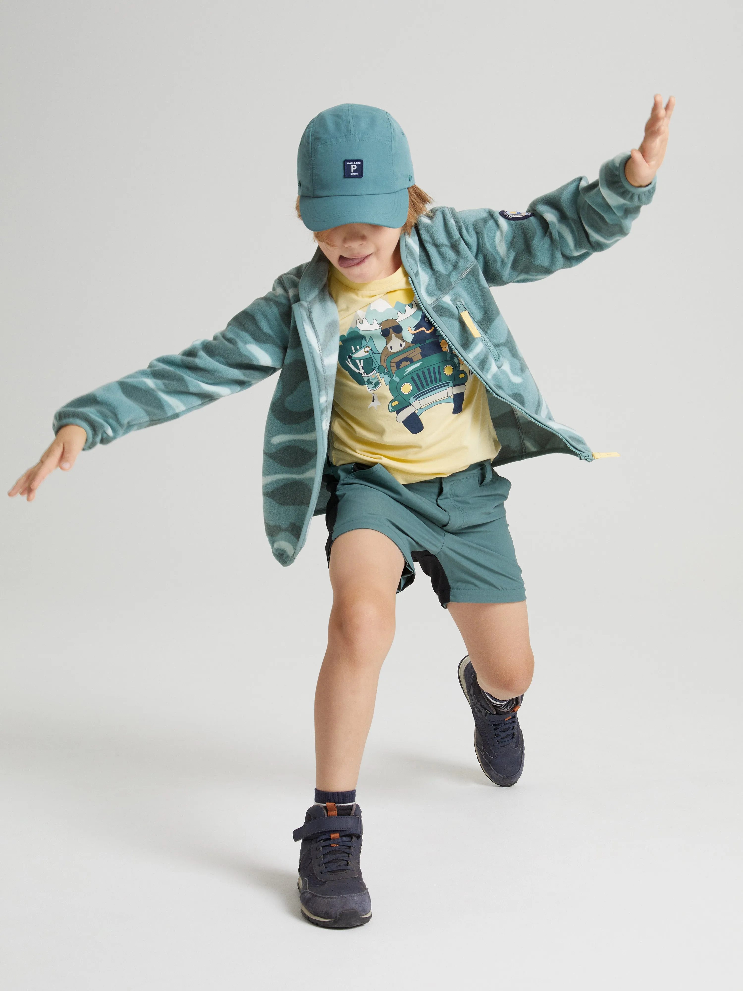 Map Print Kids Fleece