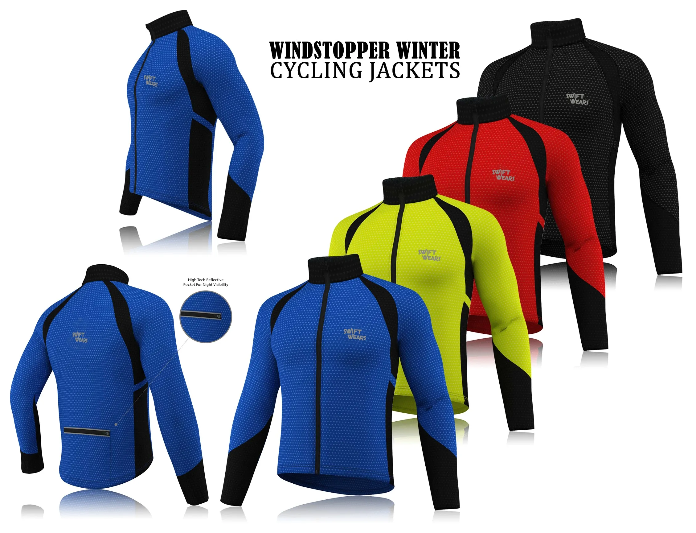 Men Cycling Windproof Jacket Soft Shell