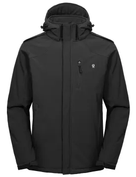 Men's Warm Windproof Ski Softshell Jacket