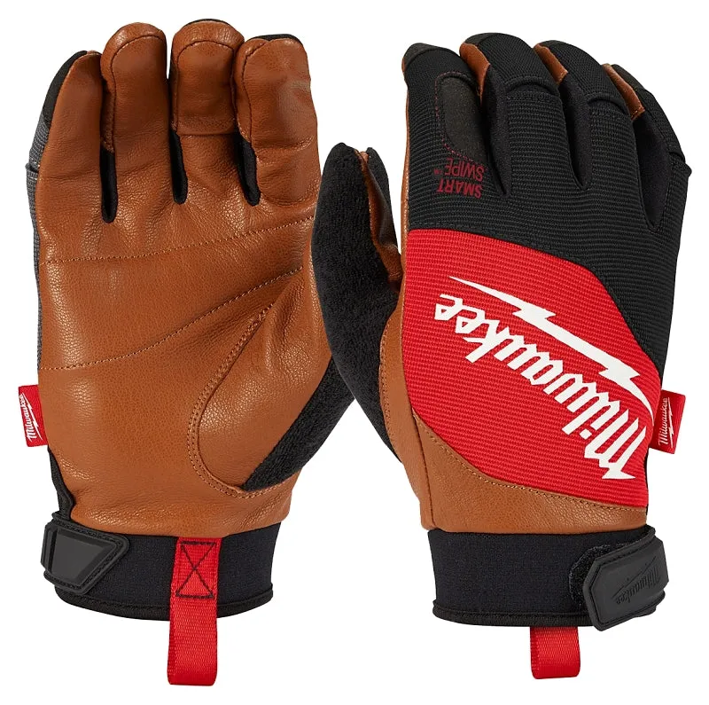 Milwaukee 48-73-0022 Breathable Lightweight Performance Gloves, Men's, L, 10.4 in L, Hook and Loop Cuff, Polyester Back :PR: QUANTITY: 1