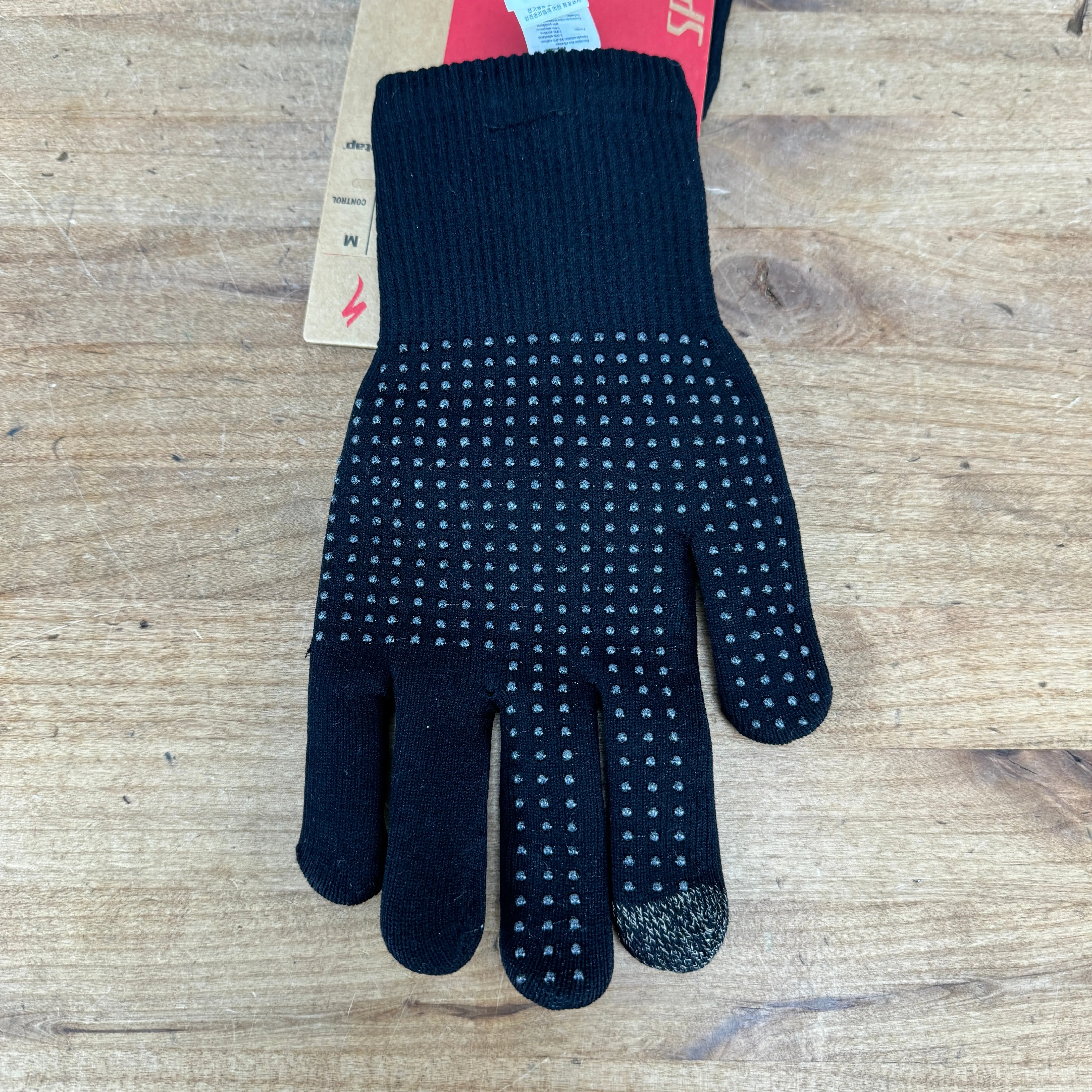 New! Specialized Thermal Knit Men's Medium Cycling Gloves Black MSRP $45