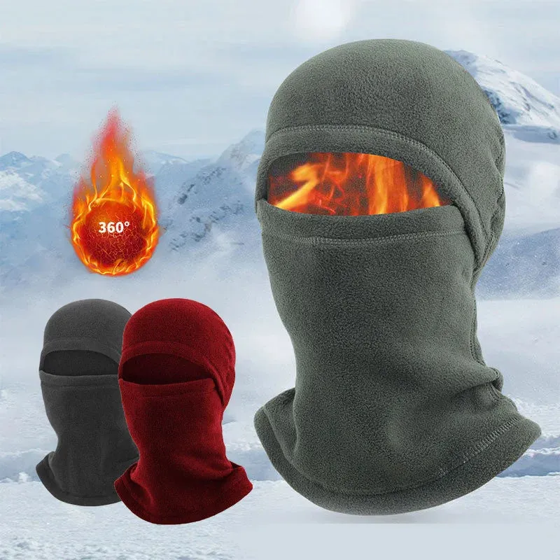 New Winter Outdoor Balaclavas Warm Fleece Cycling Hat Thermal Face Mask Beanies Caps Ski Cycling Headwear Neck Warmer