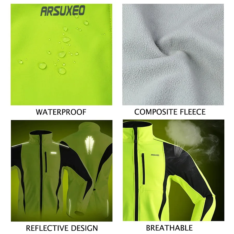 Nsqured "NightRider Pro" Thermal Men's Cycling Jacket