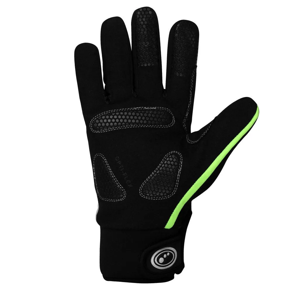 Optimum NITEBRITE WATERPROOF Cycling WINTER Gloves