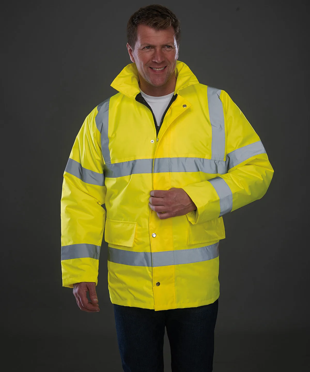 Orange - Hi-vis classic motorway jacket (HVP300)