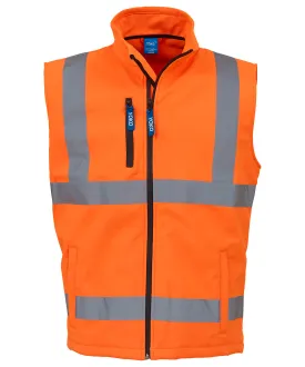 Orange - Hi-vis softshell gilet (HV006)