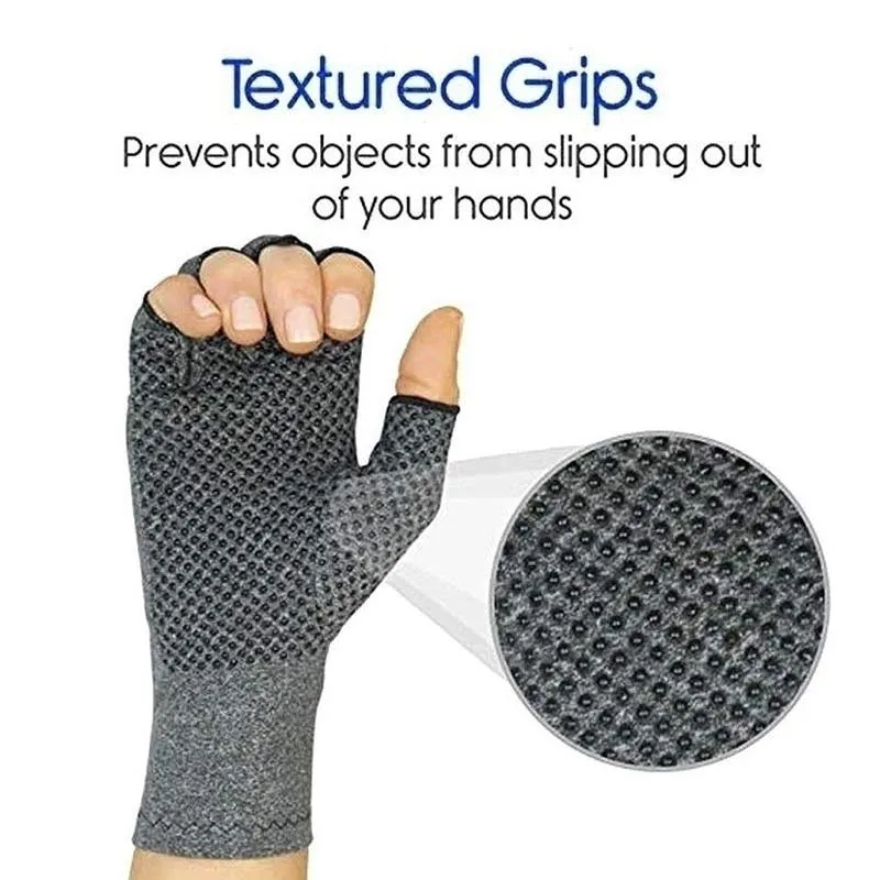 Pair Touch Screen Magnetic Arthritis Compression Gloves