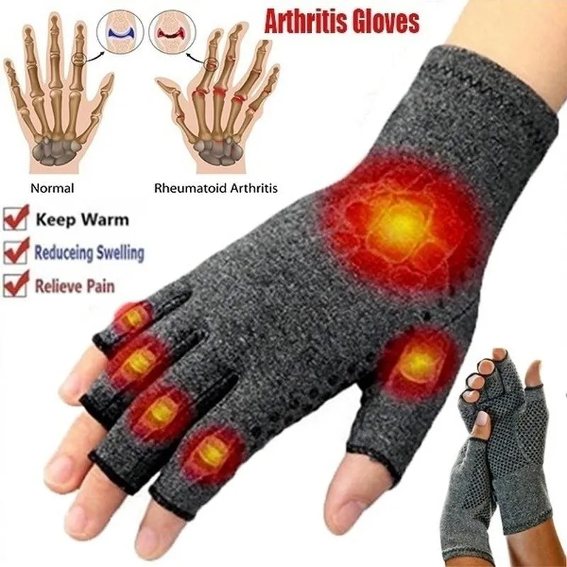 Pair Touch Screen Magnetic Arthritis Compression Gloves