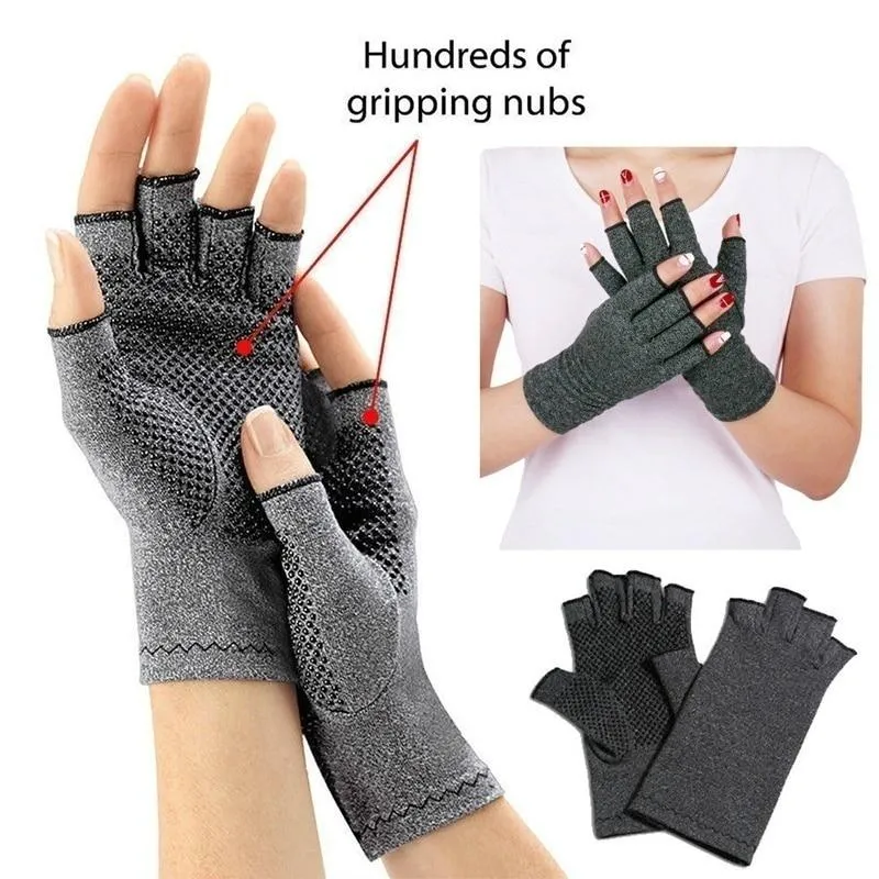 Pair Touch Screen Magnetic Arthritis Compression Gloves