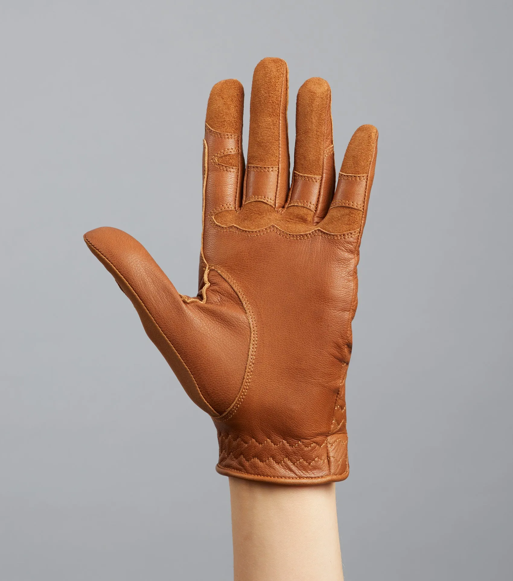 Premier Equine Mizar Leather Riding Glove Tan