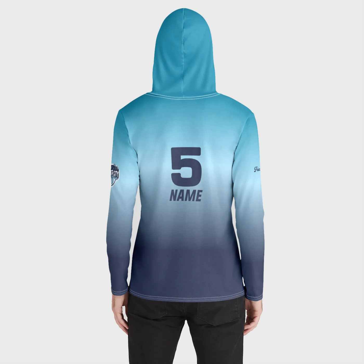 RCVA Lightweight Ombre Hoodie Warm Up