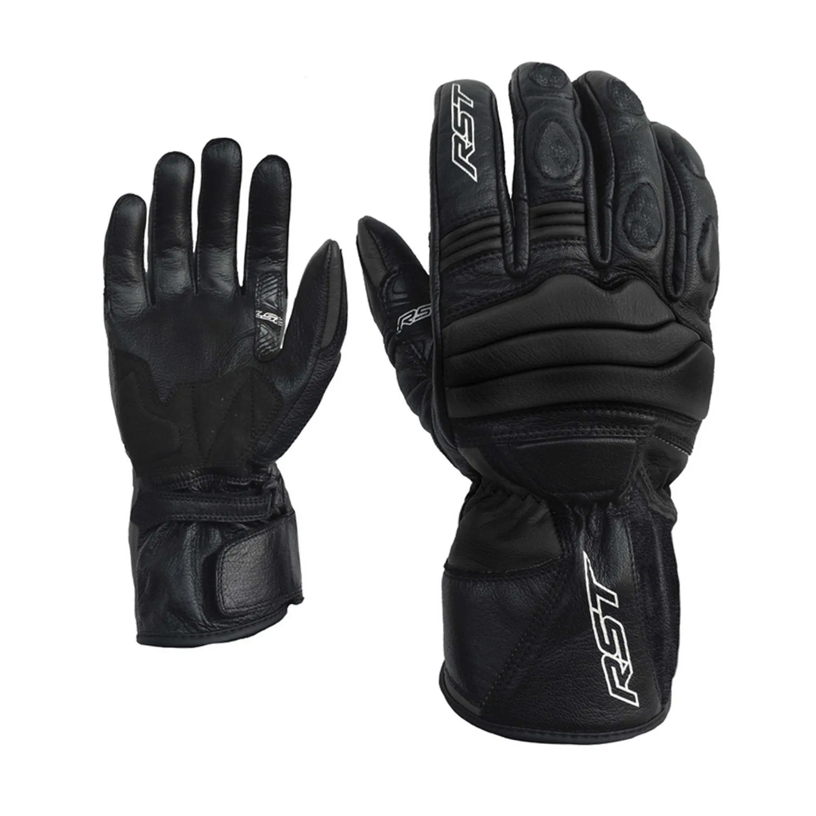 RST Jet Waterproof Leather Gloves - Black