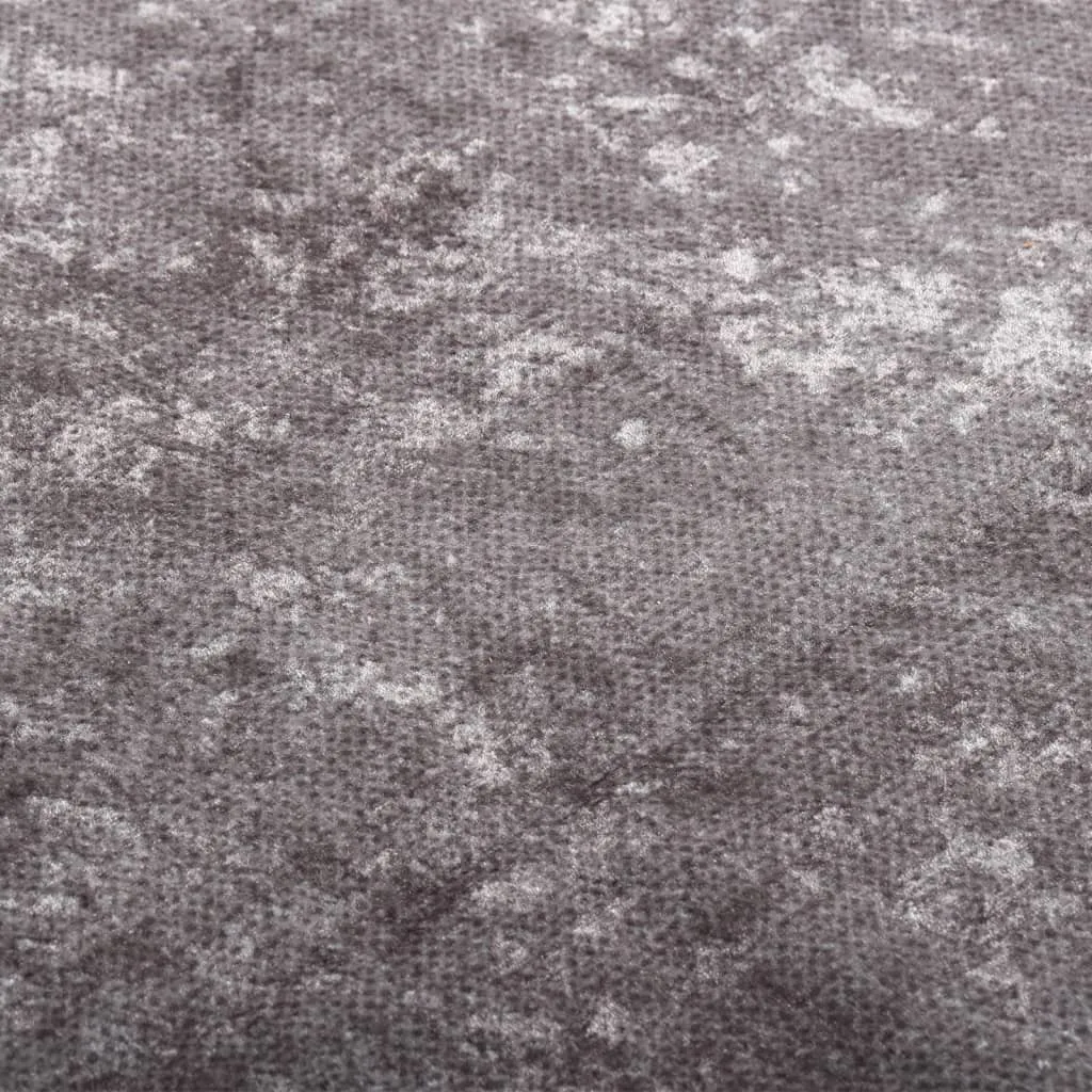 Rug Washable Grey 150x230 cm Anti Slip