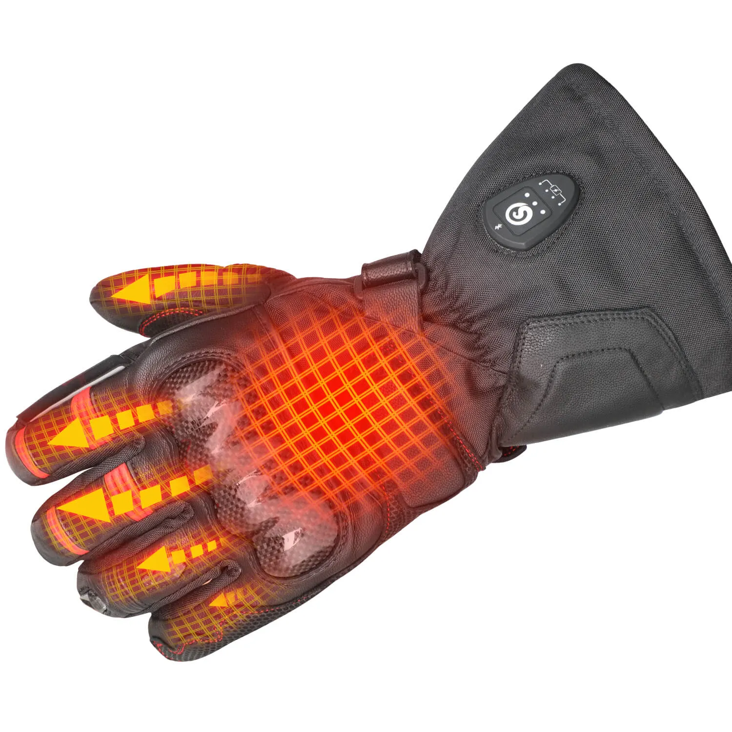 Savior Bluetooth  Battery Heated Motorcycle Gloves 2.0