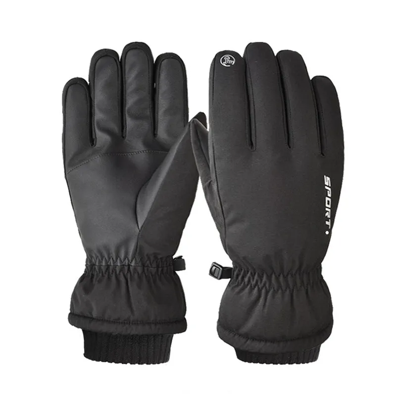 Ski Gloves Outdoor Waterproof Cold-proof Fleece Sports Warm Touch Screen Gloves