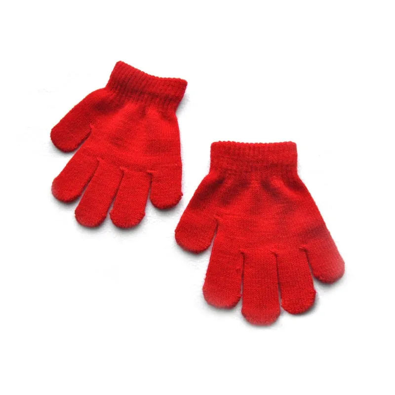 Solid Color Knitted Warm & Comfortable Gloves