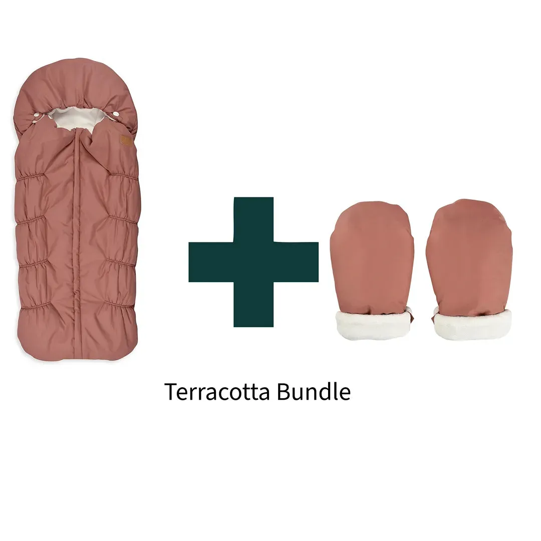 Stroller Muffs   Gloves - Terracotta Bundle