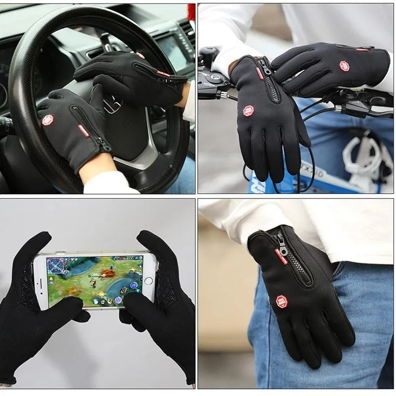 Thermal Anti Slip Gloves with Touchscreen Grip for Smartphone/Tablet Users